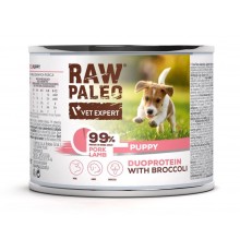 RAW PALEO Duoprotein Pork & Lamb Puppy - wet dog food - 200g