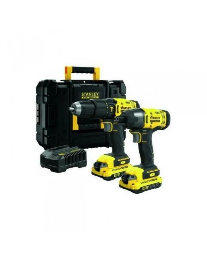 Irankiu rinkinys Stanley SFMCK465D2T-QW (SFMCD711 + SFMCF800) 18 V 2x2,0 Ah akum.