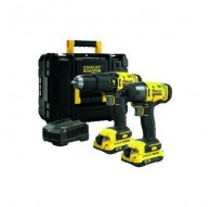 Irankiu rinkinys Stanley SFMCK465D2T-QW (SFMCD711 + SFMCF800) 18 V 2x2,0 Ah akum.