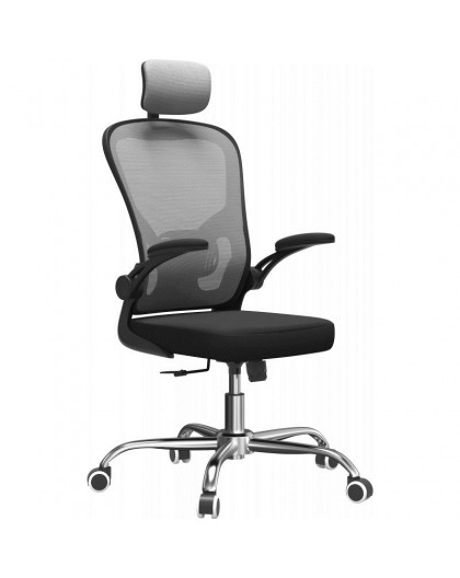 Topeshop FOTEL DORY SZARY office/computer chair Padded seat Mesh backrest