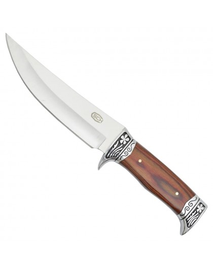 SCK hunting knife with wooden handle