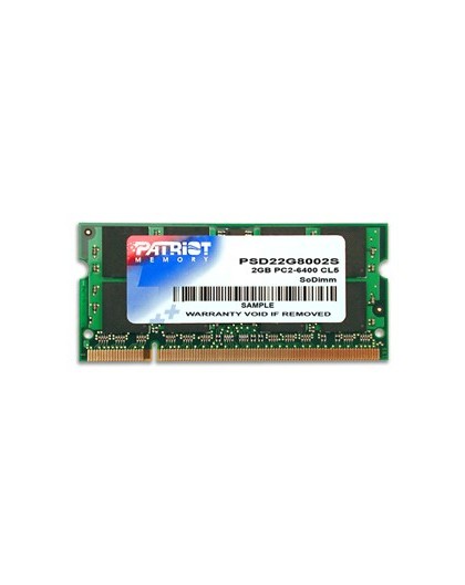 Patriot Memory DDR2 2GB CL5 PC2-6400 (800MHz) SODIMM memory module