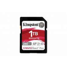 Kingston Technology 1TB Canvas React Plus SDXC UHS-II 280R/150W U3 V60 for Full HD/4K