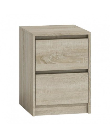 Тумбочка Topeshop K2 SONOMA с 2 ящиками, дуб