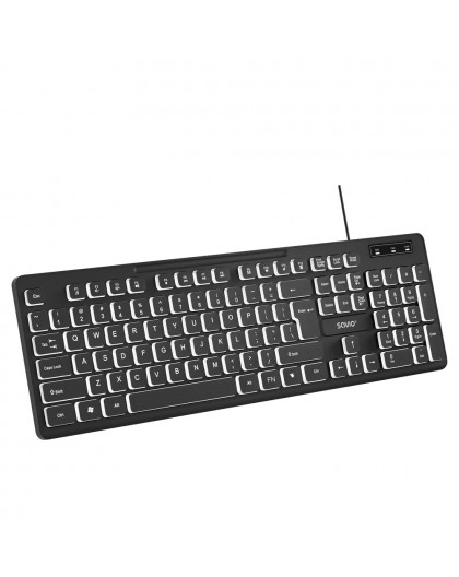 Savio KB-04 keyboard Home/Office USB QWERTY UK International Black