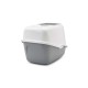 SAVIC Nestor White-Grey - Covered Cat Litter Box - 56x39x38.5 cm - 1 pc