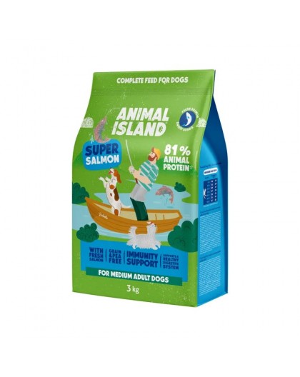 ANIMAL ISLAND Super salmon - dry dog food - 3kg