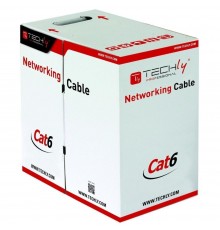 Techly ITP9-FLU-0305 networking cable Grey 305 m Cat6 U/UTP (UTP)