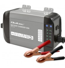 Qoltec Intelligent Professional Monolith Battery Charger for LiFePO4 AGM GEL SLA batteries | 30A | 12V