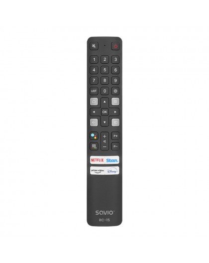 Savio RC-15 universal /replacement for TCL SMART TV remote control IR Wireless Press buttons
