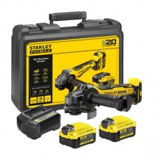 125 mm cordless angle grinder 2x4.0Ah SFMCG700M2K STANLEY