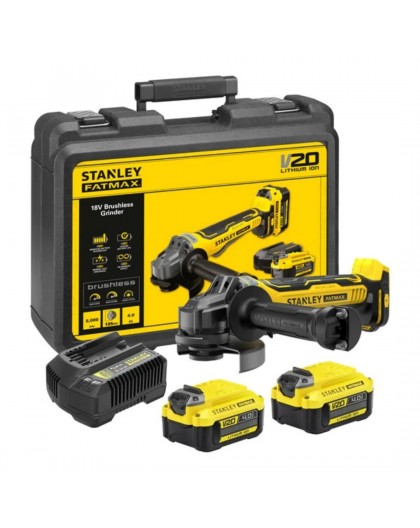 125 mm cordless angle grinder 2x4.0Ah SFMCG700M2K STANLEY