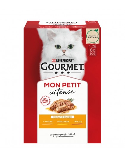 GOURMET Mon Petit Poultry Mix - wet cat food - 6 x 50 g
