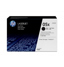 HP 05X 2-pack High Yield Black Original LaserJet Toner Cartridges