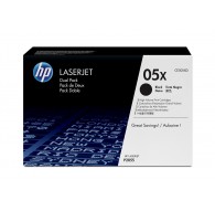 HP 05X 2-pack High Yield Black Original LaserJet Toner Cartridges