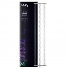 Twinkly Matrix - 500 RGB LED Pearl-shaped lights, clear wire, 1.7x7.8ft F-plug type