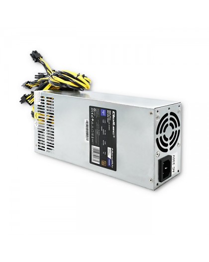 Qoltec 50177 PCI-E power supply Smart 1600W | 80 Plus Gold - Data mining