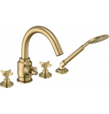 4-hole bathtub mixer with shower set