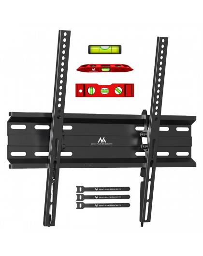 Maclean MC-748A TV or Monitor Mount, TV Wall Holder, Handle, max VESA 400x400, 32-70", 45kg, Black