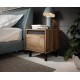NORD bedside table 2 pcs. 40x38x45 cm oak wotan/anthracite