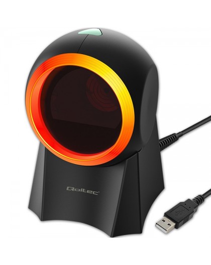 Qoltec 50857 Wired desktop barcode scanner 1D | 2D