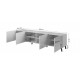 RTV cabinet ABETO 200x42x52 graphite/gloss