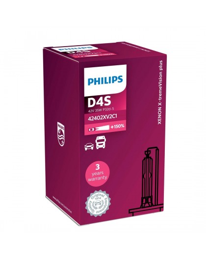 Philips Xenon D4S Xtreme Vision Light Bulb