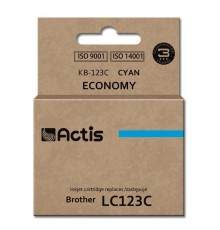 Actis KB-123C Ink (replacement for Brother LC123C/LC121C Standard 10 ml cyan)
