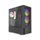 Gembird CCC-FC-4300 Gaming ATX Computer Case Fornax 4300, ARBG backlight, black