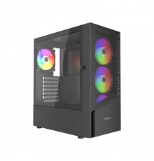 Gembird CCC-FC-4300 Gaming ATX Computer Case Fornax 4300, ARBG backlight, black