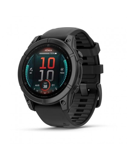 Garmin Fenix E 3.3 cm (1.3") AMOLED 47 mm Digital 416 x 416 pixels Touchscreen Black Wi-Fi GPS (satellite)
