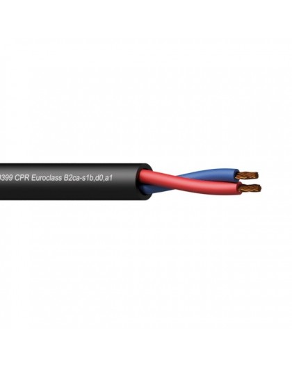 PROCAB CLS225-B2CA/3 – Loudspeaker cable - 2 x 2.5 mm2 - 13 AWG - EN50399 CPR Euroclass B2ca-s1b,d0,a1 100 m wooden reel