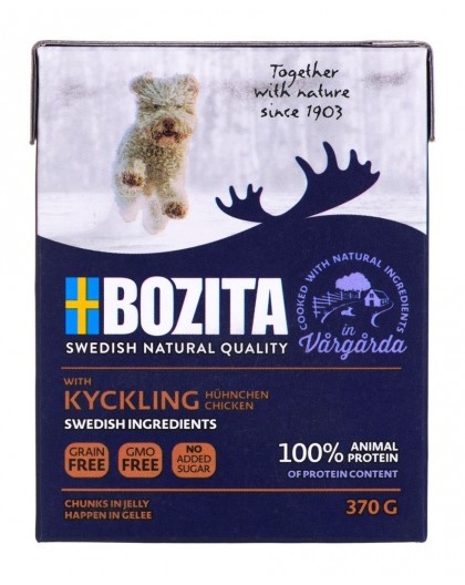 BOZITA Wet dog food Chunks in jelly Chicken 370 g