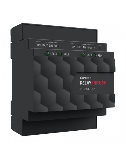 Relay Output Module (4 Outputs) INRUSH Grenton / DIN / TF-Bus Rail Mounting