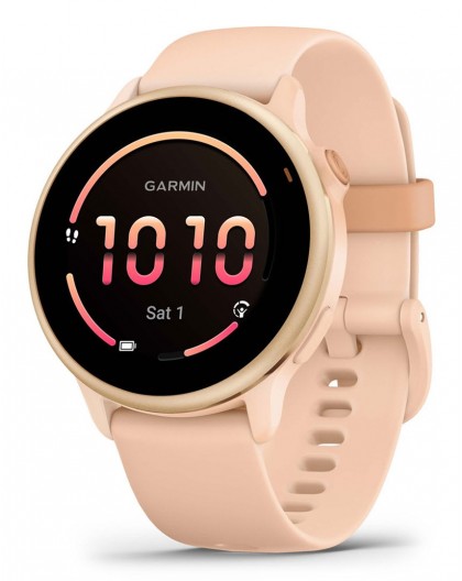 Garmin vívoactive 6 3.05 cm (1.2") AMOLED 42 mm Digital 390 x 390 pixels Touchscreen Pink Wi-Fi GPS (satellite)