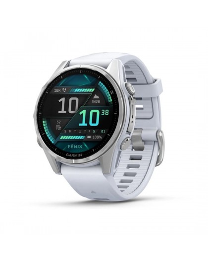 Garmin Fenix 8 3.3 cm (1.3") AMOLED 43 mm Digital 416 x 416 pixels Touchscreen Silver Wi-Fi GPS (satellite)