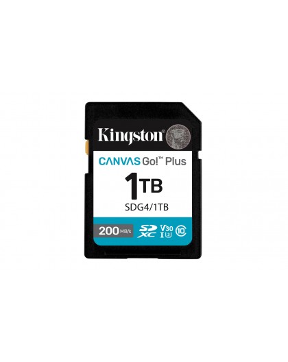Kingston Technology Canvas Go! Plus 1TB SDXC Canvas Go Plus Gen4 200MB/s C10 UHS-I U3 V30