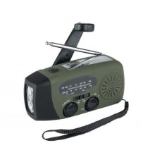 Fosco Emergency Emergency radio with light and power bank Green, Black