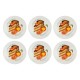 LA PORCELLANA BIANCA GOLOSERIE Set of 6 cake plates 17.5 cm