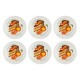 LA PORCELLANA BIANCA GOLOSERIE Set of 6 cake plates 17.5 cm