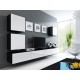 Cama Square cabinet VIGO 50/50/30 black/white gloss