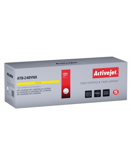 Activejet ATB-248YNX Toner for Brother printers Replacement Brother TN248XLY Supreme 2300 pages yellow)