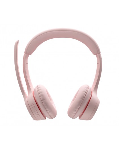 Logitech 981-001412 headphones/headset Wireless Head-band Office/Call center Bluetooth Rose