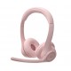Logitech 981-001412 headphones/headset Wireless Head-band Office/Call center Bluetooth Rose