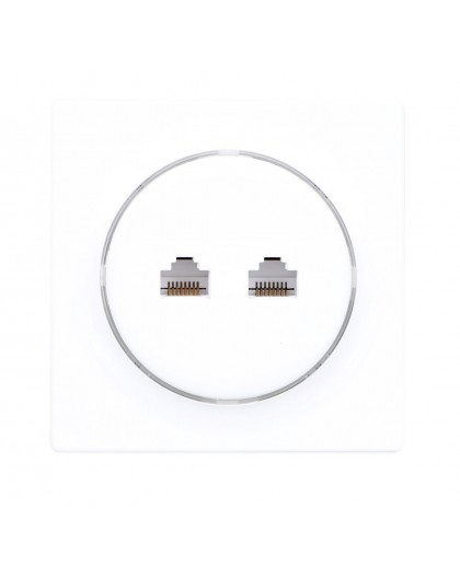 Fibaro Walli N socket-outlet 2 x RJ-45 White