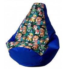 Sako bag pouffe Pear print cornflower-PAW Patrol L 105 x 80 cm