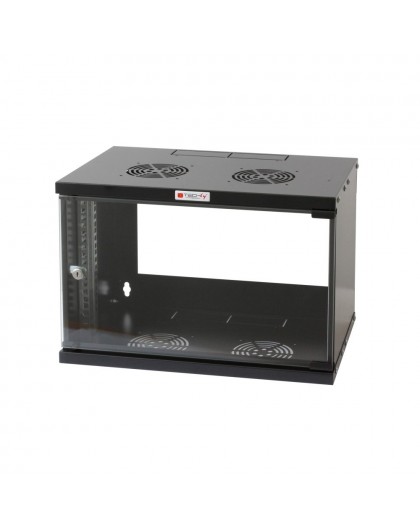 Techly Wall Rack Cabinet 19 6U D450 Black Assembled" I-CASE EL-1006B45