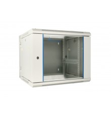 Extralink Rackmount cabinet 9U 600x600 AZH Gray wall mounted, swing type