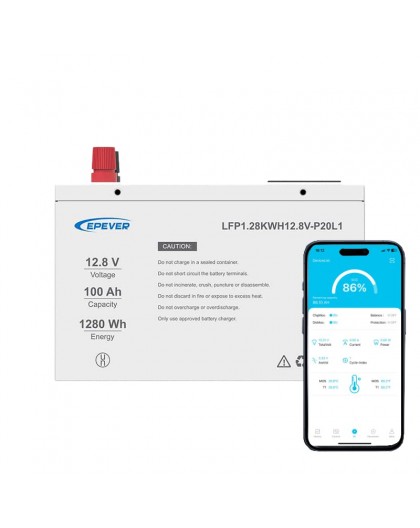 Akumulator Epever LiFePO4 12.8V 100Ah IP65 z matą grzewczą