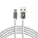 everActive cable USB Lightning 1m - White, silicone, quick charge, 2,4A - CBS-1IW